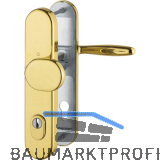 Sicherheits-Wechselgarnitur VERONA mit Kernziehschutz, PZ 88,RC2,Messing poliert