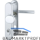 Sicherheits-Wechselgarnitur AMSTERDAM PZ92 mit Kernziehschutz, silber eloxiert