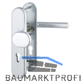 Sicherheits-Wechselgarnitur AMSTERDAM, PZ72, silber eloxiert