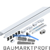 HELM GT-L 80 Beschlagset Glas 8-10,76 mm L=2000 mm Wandmontage silber eloxiert