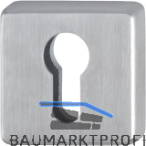 HOPPE Zylinderrosette innen eckig PZ, Edelstahl matt