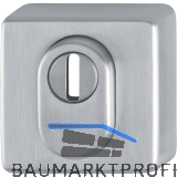 HOPPE Zylinderrosette au�en eckig PZ mit Kernziehschutz, Edelstahl matt