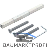 HOPPE Befestigungsset zu Dr�ckergarnituren, T�rst�rke 97 - 102 mm