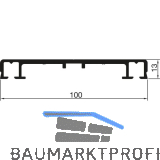 THYSSENKRUPP Syprotech Flachdeckschiene 100/13 ungelocht L=6000 mm Alu blank