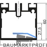 THYSSENKRUPP Syprotech Sprossenprofil 60/60 tragend, L=6000 mm, Alu blank