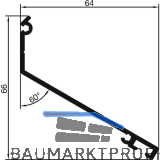THYSSENKRUPP Syprotech Wandanschlussprofil Easyline, L=6000 mm, Alu blank