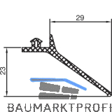 THYSSENKRUPP Syprotech Wandanschlussdichtung Easyline, EPDM coex/wei�