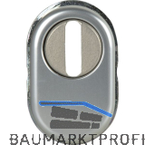 HOPPE Kernziehschutz Ersatzeinsatz, Aluminium silber eloxiert