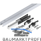 HELM 53 Beschlagset Decke Holz 50 kg Laufschiene L=1700 mm 1 D�mpfung silber