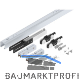 HELM 53 Beschlagset Decke Glas 50 kg Laufschiene L=1700 mm 1 D�mpfung silber