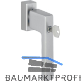 HOPPE Fenstergriff TOULON Sperrzylinder, VK 32-42 mm, Aluminium edelstahlfarbig