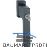 HOPPE Fenstergriff TOULON Sperrzylinder TBT, VK 7x43 mm, schwarz matt