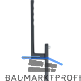 HOPPE Hebeschiebet�rgriff TOULON au�en PZ, L�nge 253, Aluminium schwarz matt