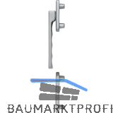 HOPPE Fenstergriff-Halbgarnitur TOULON au�en flach, Aluminium Edelstahl Effekt