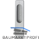 HOPPE Hebeschiebet�rmuschel OMEGA au�en eckig, Aluminium EDelstahl Effekt