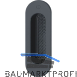 HOPPE Hebeschiebet�rmuschel OMEGA au�en oval, Aluminium schwarz matt