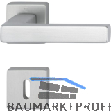 HOPPE Dr�ckergarnitur AUSTIN - auf Rosette BB, Aluminium edelstahlfarbig matt