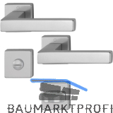 HOPPE Dr�ckergarnitur AUSTIN - auf Rosette WC, Aluminium Edelstahl Effekt