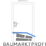 Fluchtt�rschloss-Set 1 flg. Funktion E/EN 179, links, DM 50, silber eloxiert