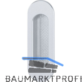 HOPPE Hebeschiebet�rmuschel oval, Aluminium silber eloxiert