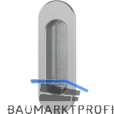 HOPPE Hebeschiebet�rmuschel oval, Aluminium Edelstahl Effekt