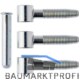 OTLAV Einbohrband Typ 300, Band � 13 mm, Stahl verzinkt