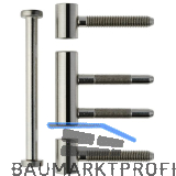Einbohrband 3-tlg. Typ 335 � 15 mm, Stahl vernickelt matt