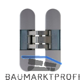 T�rband Invisacta 120 3D inkl. Abdeckkappen, Tragkraft 60 kg, Stahl verzinkt