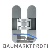 OTLAV T�rband Invisacta IN300 3D mit Abdeckkappen 60 kg Stahl silberf�rbig