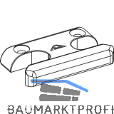 ROTO NT/NX Schlie�st�ck Holz Eurofalz 30 mm 13V Zink +0,7 mm Anpressdruck
