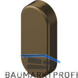 ROTO Steckrosette ROTOLINE - m. Schiebehangerl, Aluminium bronze eloxiert