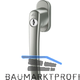 ROTO Fenstergriff ROTOLINE - Sperrzylinder, 100 Nm, Aluminium titan eloxiert