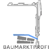 ROTO NT/NX Eckumlenkung Stulp oben mit Aussto� f�r 2-flg. Fenster silber