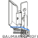 ROTO NT/NX Ecklager E5/T Holz 5/18-13 einfr�sbar mit Fr�sabdeckung 130 kg rechts