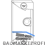 ROTO NX Schn�pper Rahmenteil einfr�sbar 24 mm Falzluft 4 mm 13V silber