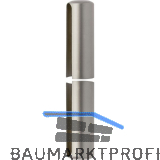 OTLAV Aufsteckh�lsen, flachrund, Band � 20 mm, Kunststoff vernickelt matt