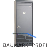 RENZ Paketkasten QUBO - L, Graualuminium