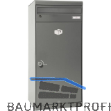 RENZ Paketkasten QUBO - XL, Graualuminium