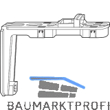ROTO NT/NX Falzaxerstulp Bandseite E5/A/K/T/P f�r Dreh- oder Kippfenster silber