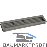 L�ftungsgitter f�r Zimmert�ren 454 x 90 mm TS 35-45 mm Kunststoff dunkelgrau
