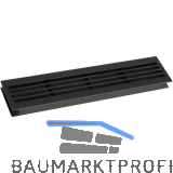 L�ftungsgitter f�r Zimmert�ren 454 x 90 mm TS 35-45 mm Kunststoff schwarz
