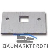 Reparaturschlie�blech f�r Einlegstange gerade, 80 x 50 mm, Stahl verzinkt