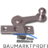 Zungenreiber mit Eisenknopf auf eckiger, gerader Platte, Stahl blank, rechts, 20