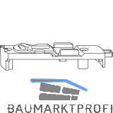 ROTO NT/NX Kantenriegel gegen�berliegende Beschlagsnut silber