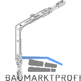 ROTO NT/NX Eckumlenkung Standard 1P-Zapfen silber