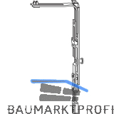 ROTO NT/NX Eckumlenkung Axer 1P-Zapfen silber