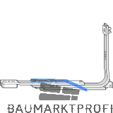 ROTO NT/NX Eckumlenkung Rundbogen-/Schr�gfenster silber