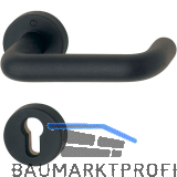 Dr�ckergarnitur PARIS auf Rosetten, PZ, 40 - 66, Kunststoff schwarz