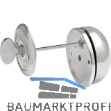 SOLIDO Drehknopfglocke � 65 mm, T�rst�rke max. 56 mm, Stahl vernickelt