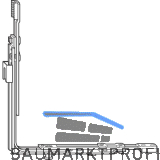 ROTO NT/NX Eckumlenkung Stulp unten 1V-Zapfen f�r 2-flg. Fenster silber